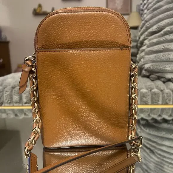 Michael Kors Brown Leather Crossbody Bag - Picture 3 of 5